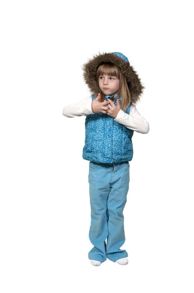 Girl in Winter Coat — Stock Photo, Image