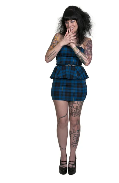 Beautiful Tattooed Woman — Stock Photo, Image