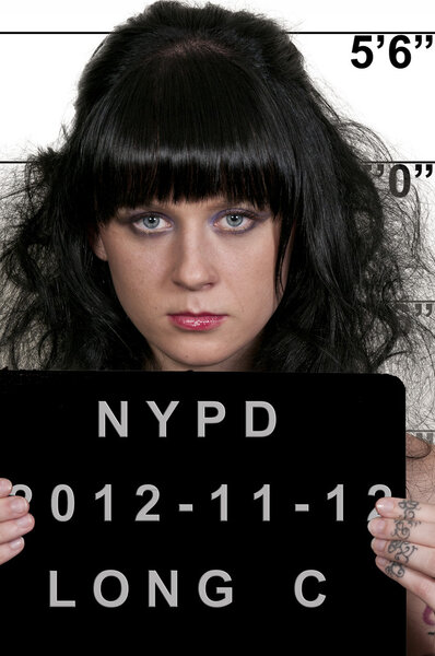 Женский мугшот
