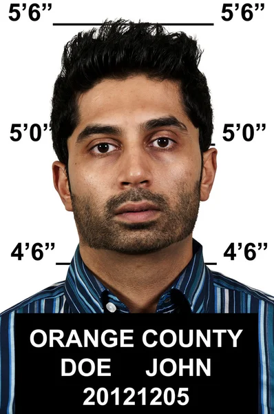 Adam mugshot — Stok fotoğraf