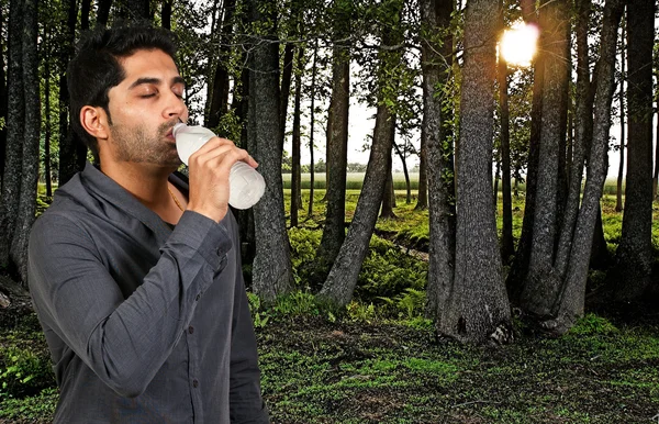 Man Drinking — Stock Photo, Image