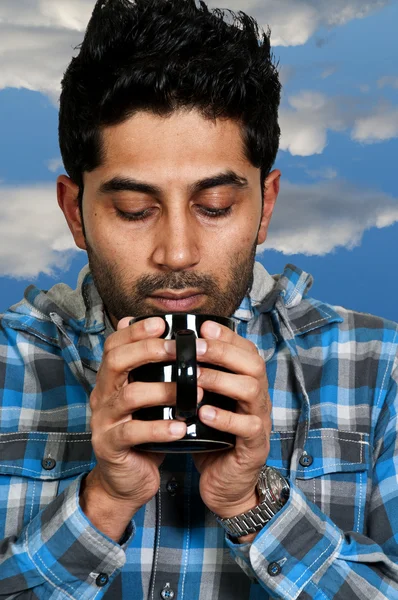 Man Drinking Coffee — Stock Photo, Image