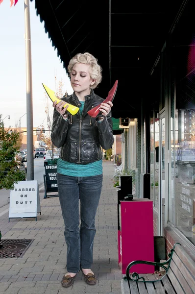 Shoe Shopping — Stock Photo, Image