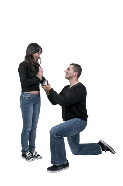 Adam evlenme teklifi — Stok fotoğraf