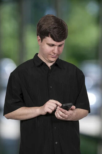 Man Texting — Stockfoto