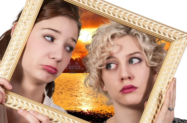 Women in a Frame — Stock Photo, Image