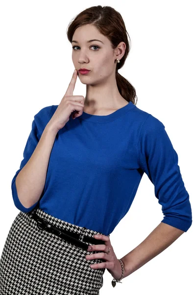 Woman Thinking — Stock Photo, Image