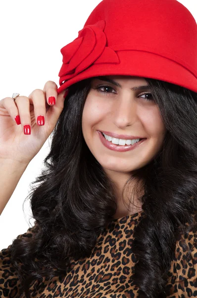 Woman Wearing Hat — Stock Photo, Image