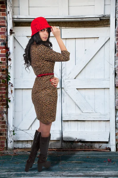 Woman Wearing Hat — Stock Photo, Image