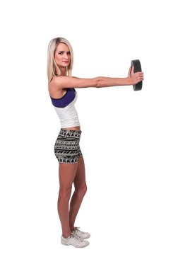 Ağırlıklarla Çalışan Kadın