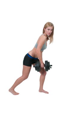 Ağırlıklarla Çalışan Kadın