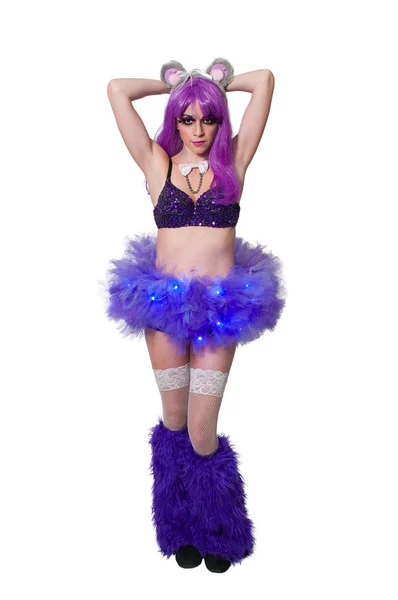 Woman Rave Girl — Stock Photo, Image