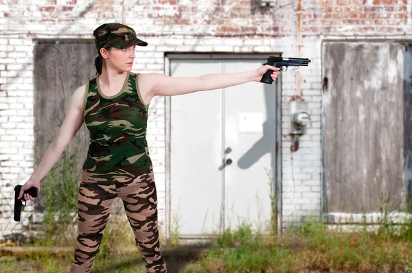 Woman Soldier — Stock Photo, Image