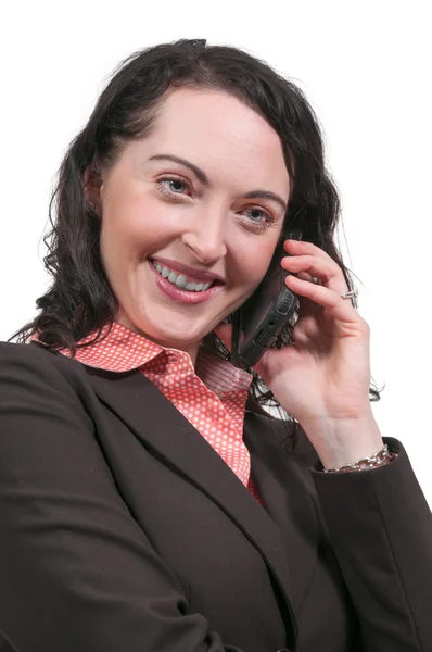 Frau am Telefon — Stockfoto