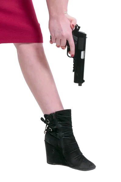 Shooting Yourself in the Foot — Stock Photo, Image