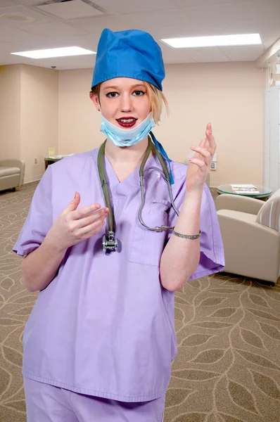 Beautiful Woman Surgeon — Stock Photo, Image