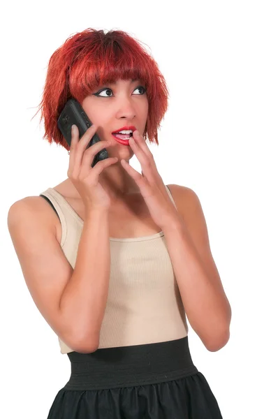 Mujer en el teléfono — Foto de Stock