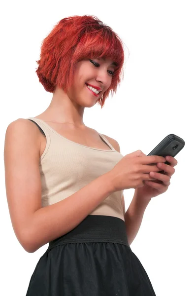 Donna sms — Foto Stock