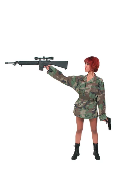 Woman Soldier — Stock Photo, Image