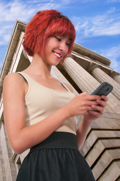 Woman Texting — Stock Photo, Image