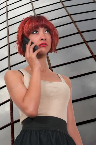 Mujer en el teléfono — Foto de Stock