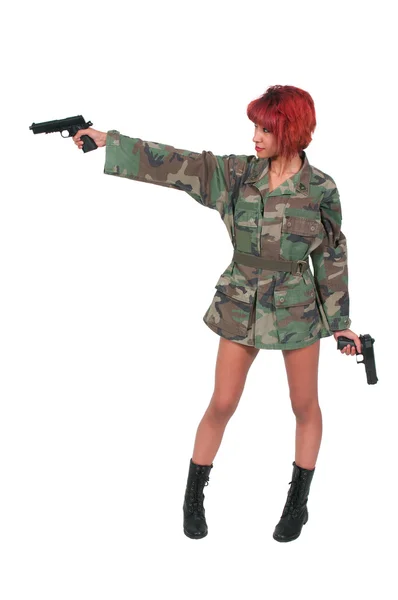 Woman Soldier — Stock Photo, Image