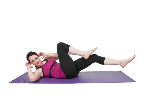 Woman Doing Yoga — Stock Photo, Image