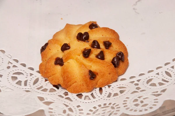 Delicioso Cozido Bom Conhecido Como Biscoito Chocolate Chip — Fotografia de Stock