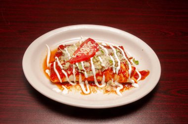 Otantik Tex Meksika mutfağı. Buritto olarak da bilinir.