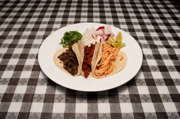 Auténtica Cocina Mexicana Tex Mex Conocida Como Taco — Foto de Stock