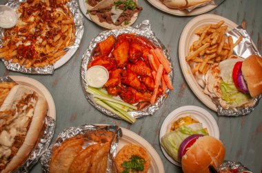 Delicious and authentic foods from a restaurant