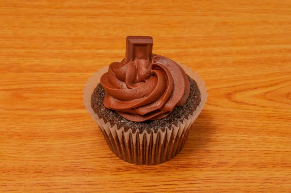 Leckeres Backprodukt Bekannt Als Schokoladen Cupcake — Stockfoto