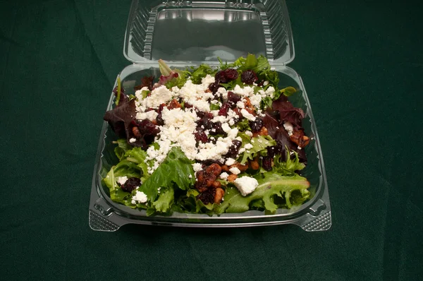 Heerlijke Authentieke Italiaanse Keuken Bekend Als Een Griekse Salade — Stockfoto