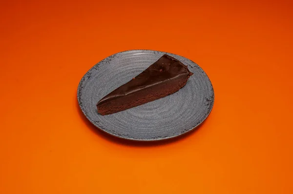 Delicioso Cozido Bom Conhecido Como Torta Chocolate — Fotografia de Stock