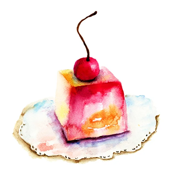 Cseresznye torta — Stock Fotó