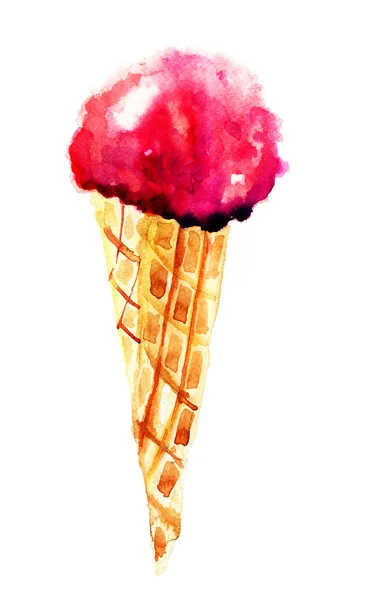 Ice creams with cone — Stock Photo, Image