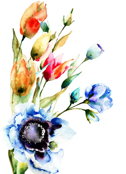 Ursprüngliche Frühlingsblumen — Stockfoto
