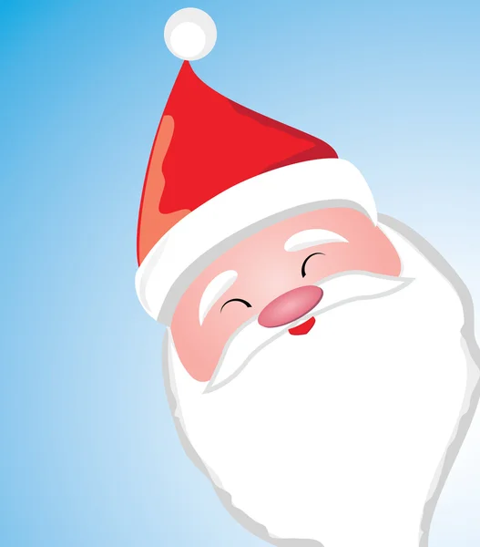 Vector bonito Papai Noel no fundo azul —  Vetores de Stock
