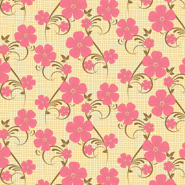 Vector flower pattern background — Stock Vector