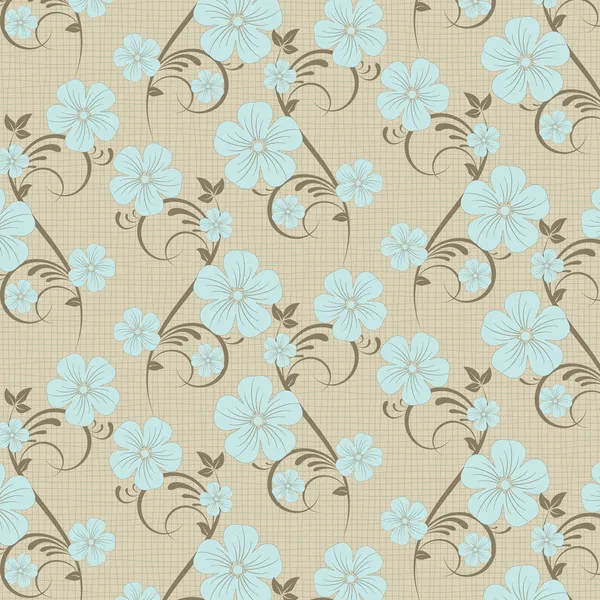 Vector flower pattern background — Stock Vector