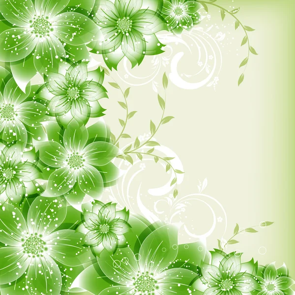 Abstrakte Vektor Blume Hintergrund — Stockvektor