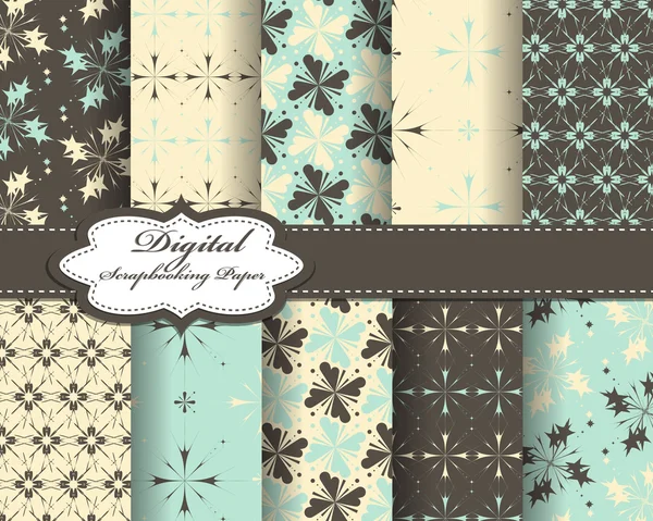 Jeu de papier vectoriel pour scrapbook — Image vectorielle