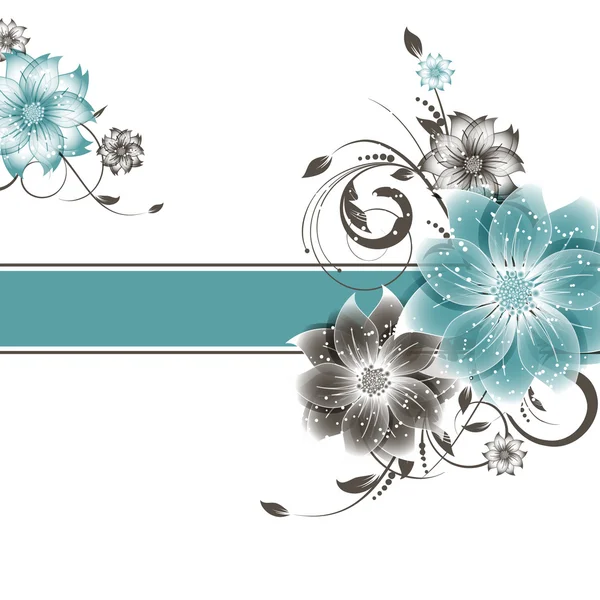 Abstrakte Vektor Blume Hintergrund — Stockvektor