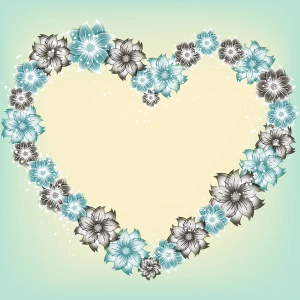 Coeur de fleur vectorielle — Image vectorielle