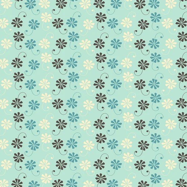 Abstrakte Blume Vektor Muster Hintergrund — Stockvektor