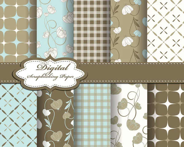 Fondo de flores vintage. Estilo retro — Vector de stock