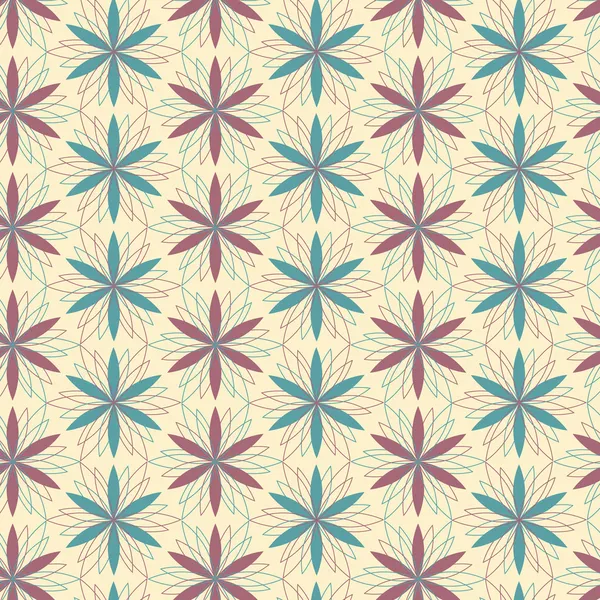 Vector abstracte bloem patroon achtergrond — Stockvector