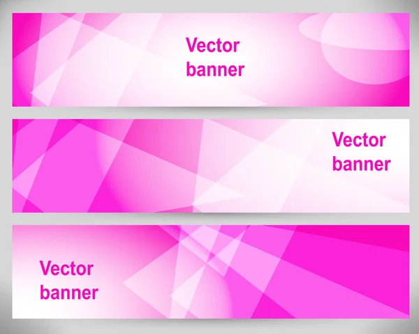 Banners abstractos. Fondos vectoriales . — Vector de stock