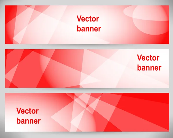 Banners abstractos. Fondos vectoriales . — Vector de stock