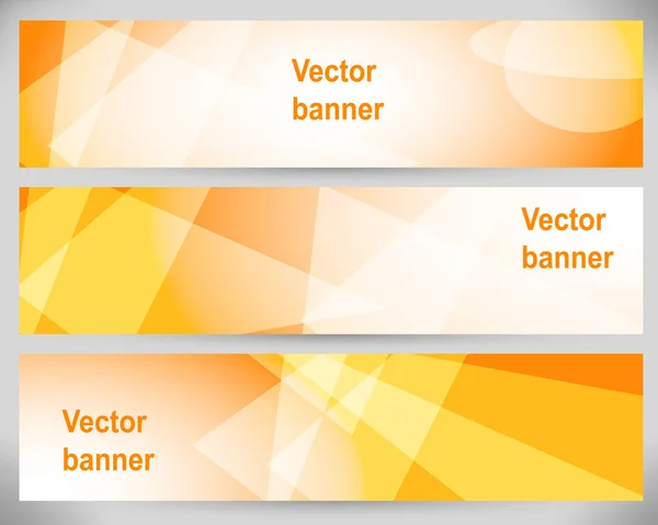 Banners abstractos. Fondos vectoriales . — Vector de stock